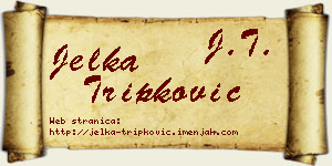 Jelka Tripković vizit kartica